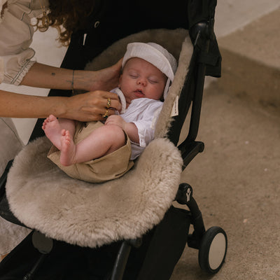 Merino Sheepskin Snuggler / Buggy Liner - Toast