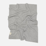 Merino Wool Two Tone Blanket - Charcoal/Grey