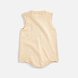 Baby Cotton Knit Romper - Pixel Sugar Beet