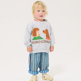 Baby Cotton Pants - Hairline Stripe
