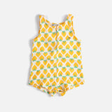 Baby Cotton Playsuit - Strawberry