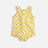 Baby Cotton Playsuit - Strawberry