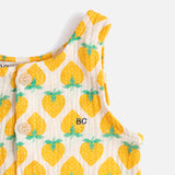 Baby Cotton Playsuit - Strawberry