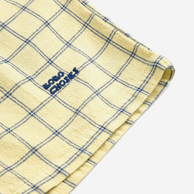 Kids Cotton Bermuda Shorts - Spicy Window Pane