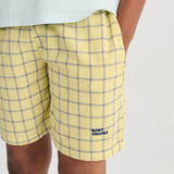 Kids Cotton Bermuda Shorts - Spicy Window Pane