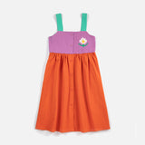 Kids Cotton Block Dress - Pixel Daisy
