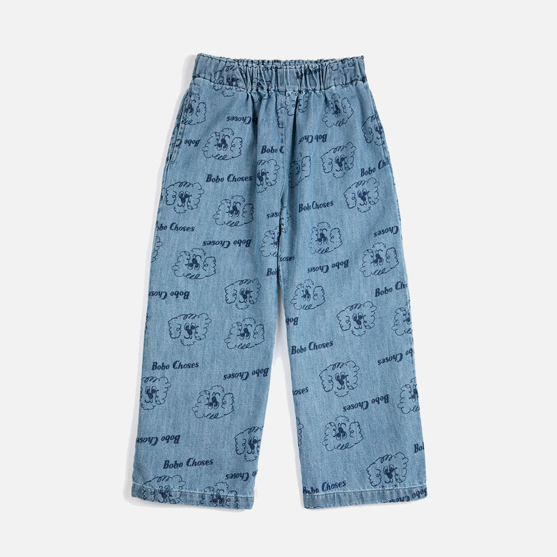 Kids Cotton Denim Pants - Pickles the Dog