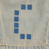 Kids Cotton Denim Pants - Square Bobo Choses