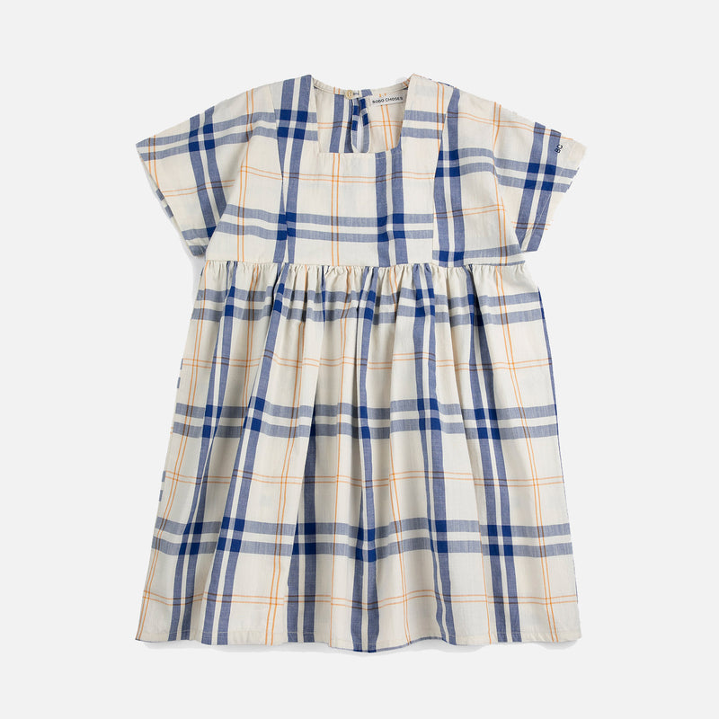 Kids Cotton Dress - Fun Tartan