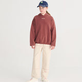 Kids Cotton Hoodies - Brown