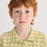 Kids Cotton SS Shirt- Spicy Window Pane
