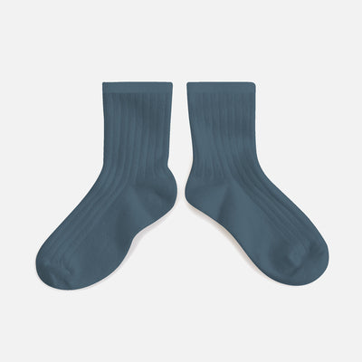 Adult’s Cotton Short Socks - Ash Blue