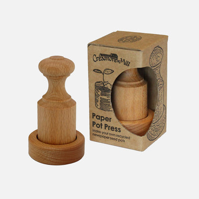 Wooden Paper Pot Press