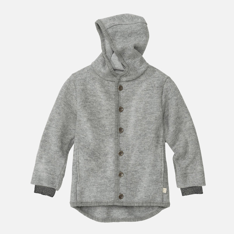 Baby & Kids Boiled Merino Wool Jacket - Grey