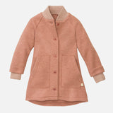 Boiled Merino Wool Coat - Rose