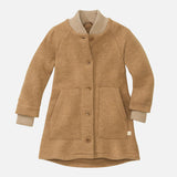 Boiled Merino Wool Coat - Caramel