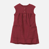 Baby & Kids Light Weight Boiled Merino Wool Dress - Cassis