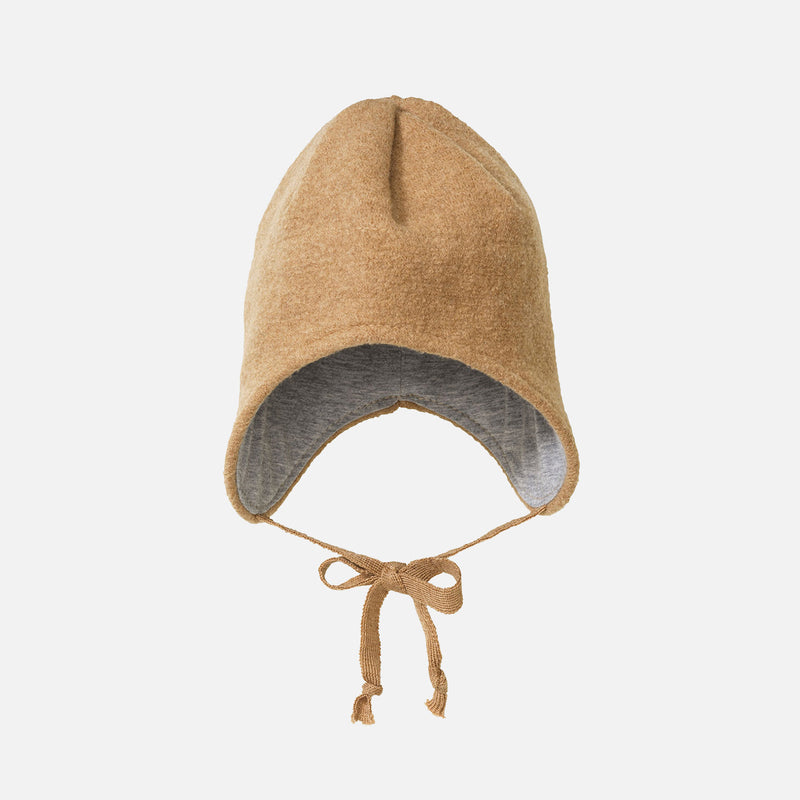 Boiled Merino Wool Hat - Caramel