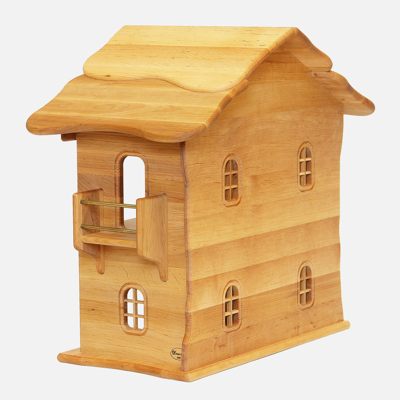 Wooden Dolls House - Natural