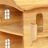 Wooden Dolls House - Natural