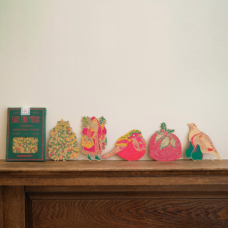 Handmade Christmas Greeting Cards - Pack of 5