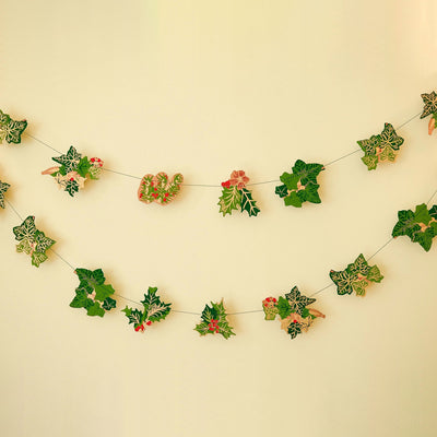 Handmade Garland - Holly and Ivy