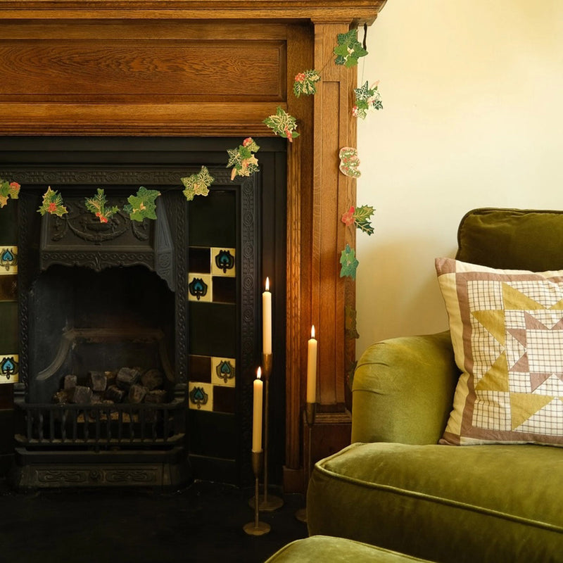 Handmade Garland - Holly and Ivy