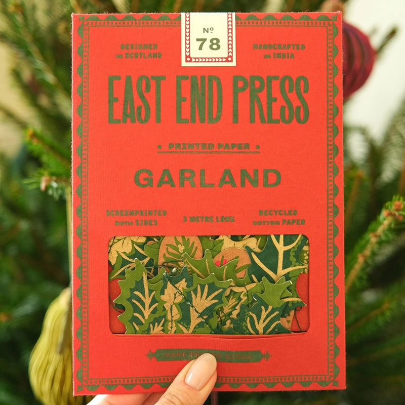 Handmade Garland - Holly and Ivy