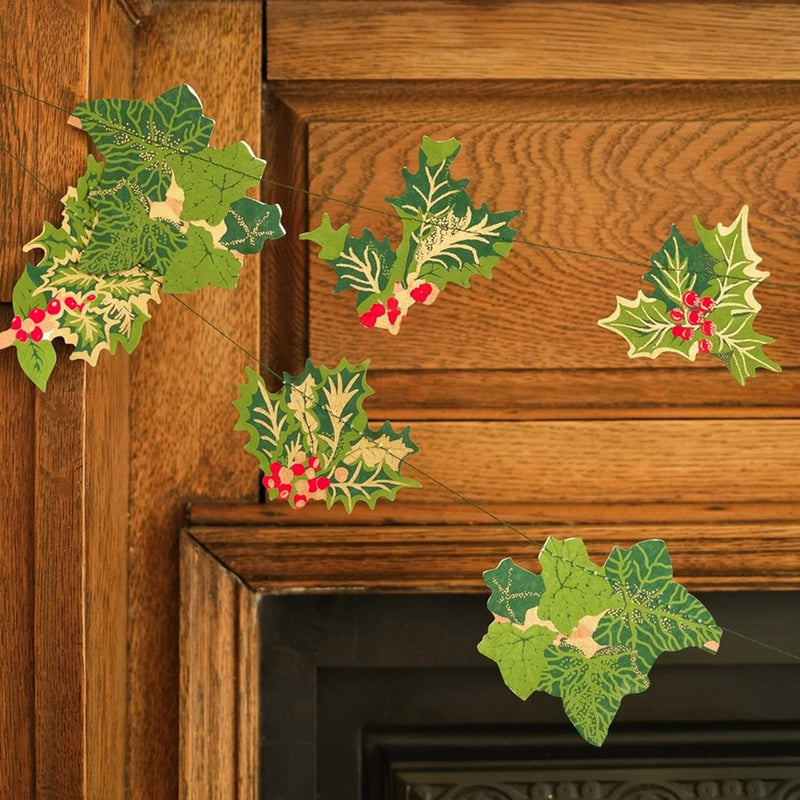 Handmade Garland - Holly and Ivy