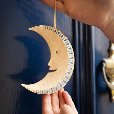 Handmade Hanging Decoration - Man on the Moon