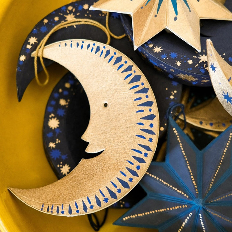 Handmade Hanging Decoration - Man on the Moon