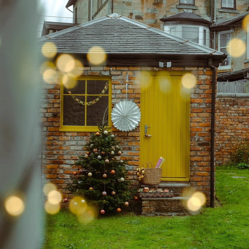 Handmade Small Curved Star - White