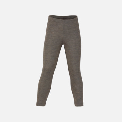 Merino Wool & Silk Leggings - Walnut