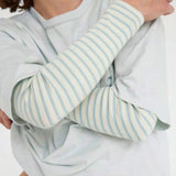 Women's Cotton Blossom Stripe Top - Ashley Blue