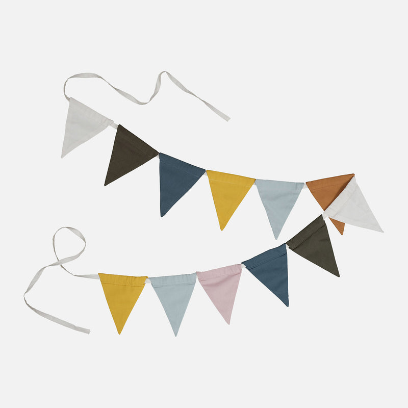 Cotton Garland - Blue Mix