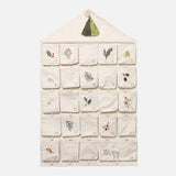 Cotton Yule Greens Advent Calendar - Natural