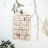 Cotton Yule Greens Advent Calendar - Natural