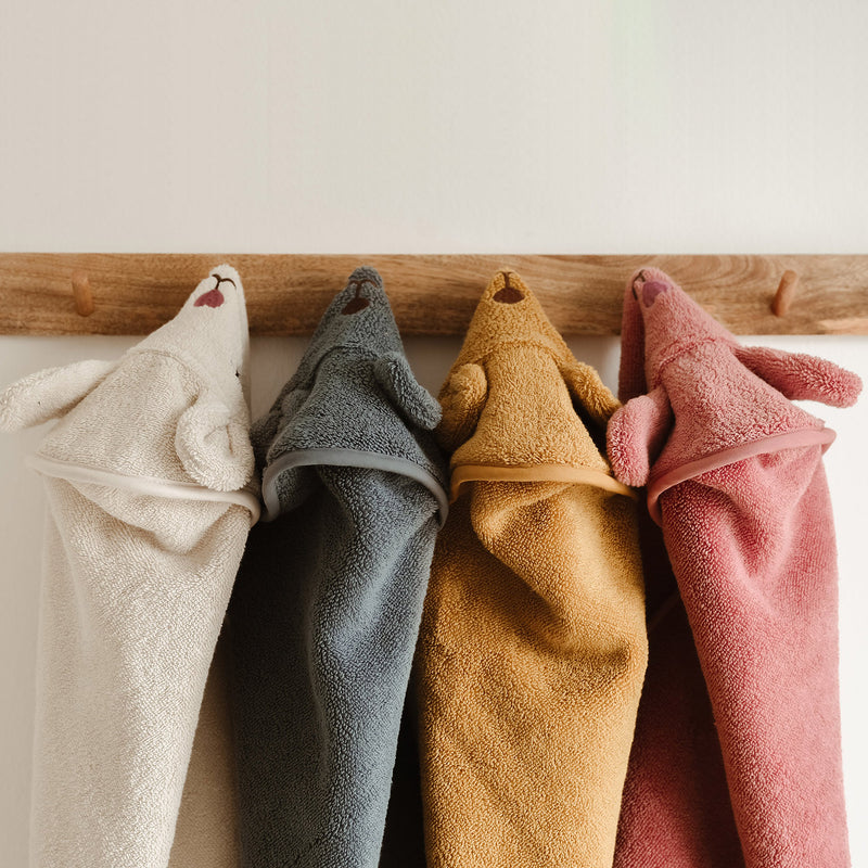 Cotton Bear Towel - Goblin Blue