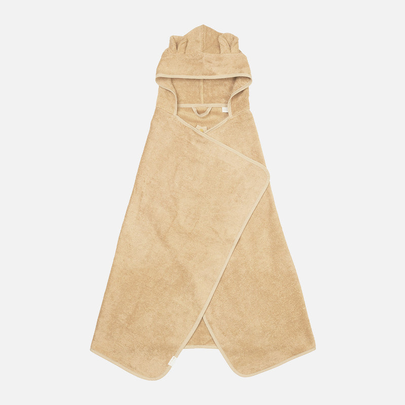 Cotton Hooded Bunny Towel - Wheat