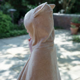 Cotton Hooded Bunny Towel - Wheat
