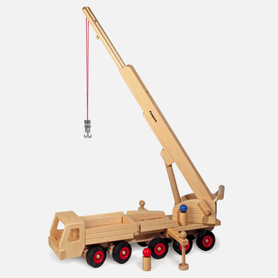 Very Large Wooden Mobile Crane