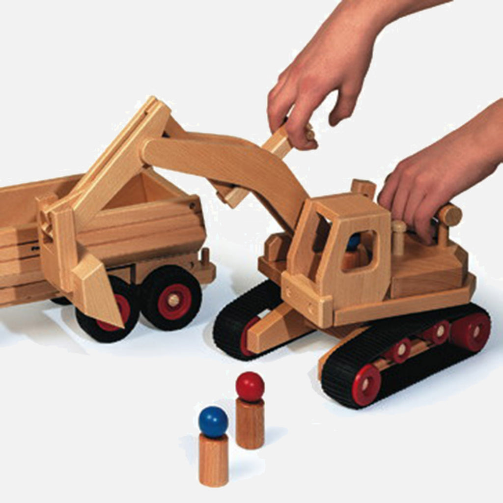Hower Toys Hower Toys - Large Excavator Wooden Toy