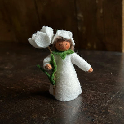 Handmade Wool Fairy - Christ Rose - Brown