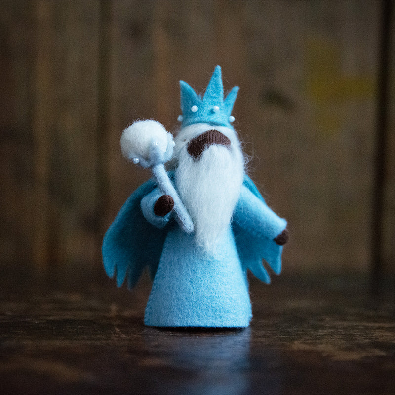 Handmade Wool Fairy - Winter King - Black