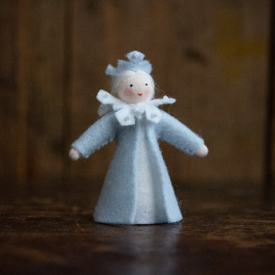Handmade Wool Fairy - Winter Queen - White