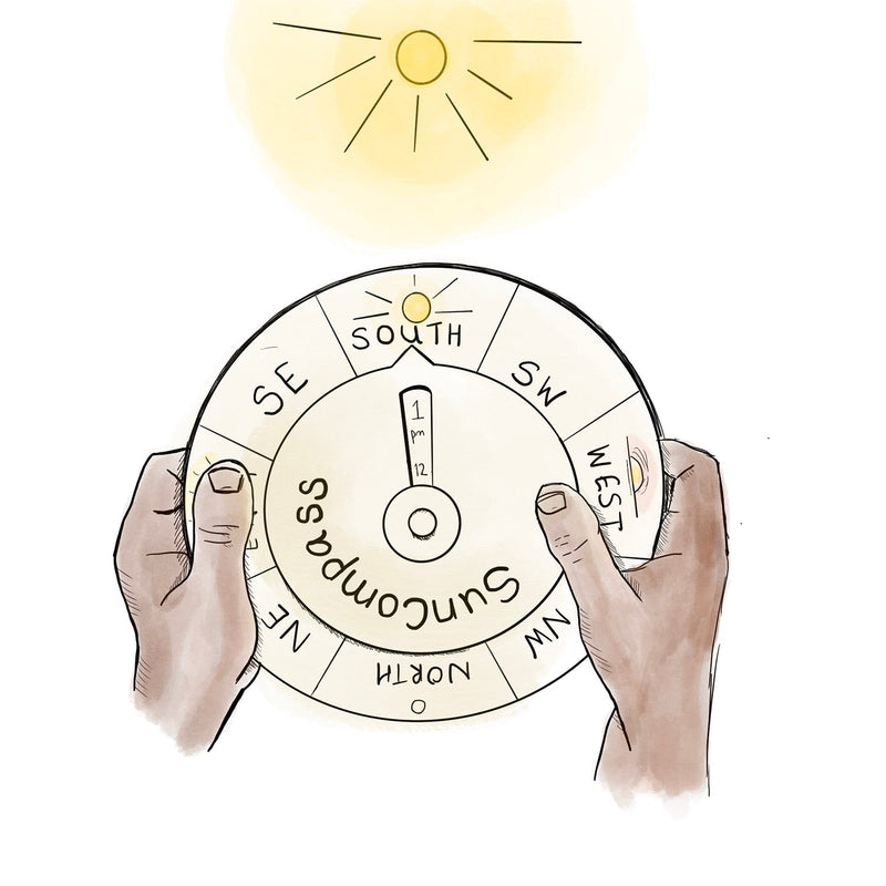 Wooden Sun Compass