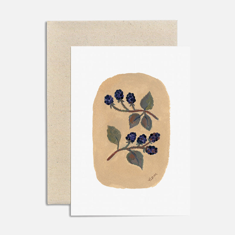 Greeting Card - Blackberries