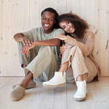 Adult’s Felted Wool Open Heel Slipper - Sand