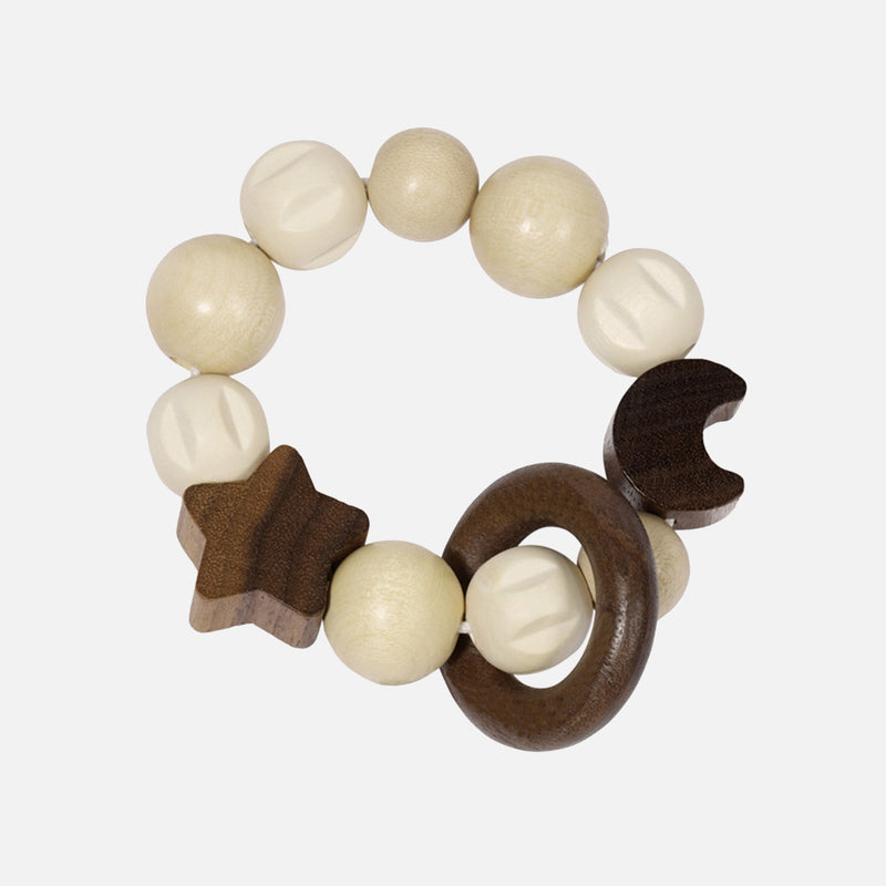 Wooden Touch Ring with Star & Moon