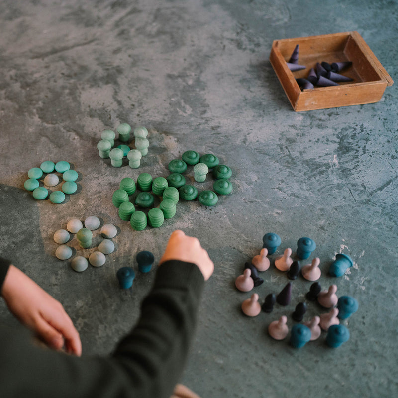 Wooden Cold Mandala Mix  - 81 Pieces